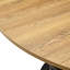 Table de salle à manger ronde 47,3 po avec tablette de rangement à deux niveaux