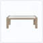 Table basse moderne moderne en bois d'ingénierie beige
