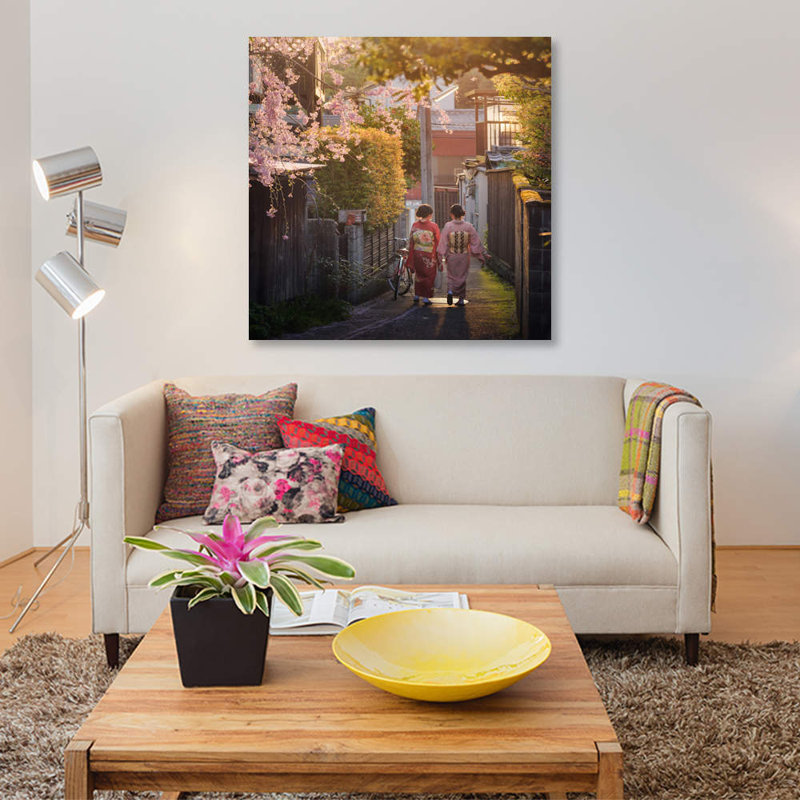 «Spring in Japon X III», reproduction d'impression sur toile, H 12 po x l 12 po x P 1,5 po, Toile tendue, Pas de tapis