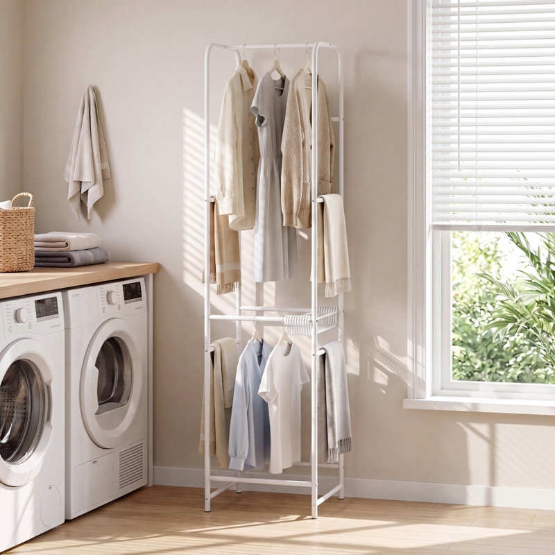 Steel Freestanding 0 - Hook Coat Rack
