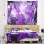 Tapisserie abstraite mystique mauve fractale-28496655