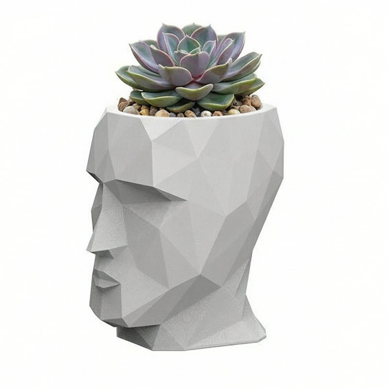 Adan Planter, White, 27.5" H x 26.75" W x 19.75" D
