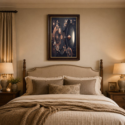 Art mural sur toile bronze