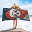 Serviette de plage de Noël en microfibre à séchage rapide, 30 x 60 po