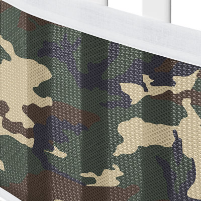 Woodland Camo Sweet Jojo Designs + BreathableBaby Breathable Mesh Crib Liner
