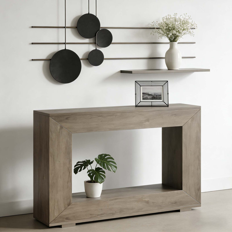 Table console, canapé d'entrée en bois rustique 47 po avec rangement Farmhouse