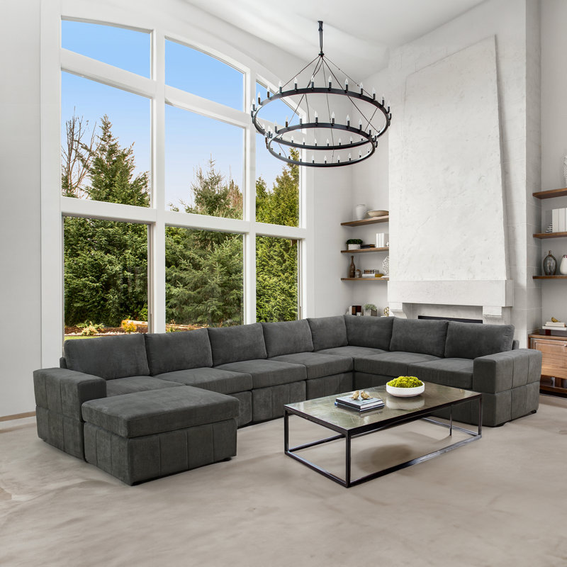 Canapé modulaire rembourré 8 pièces Berndien