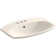 Cimarron Ceramic Rectangular Drop-in Bathroom Sink with Overflow