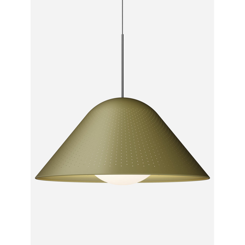 Bola Bell, 124.4" H x 30.7" W x 30.7" D, Moss, Chrome