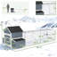 Large Chicken Coop For 10 - 15 Chickens With 23 Sq. Ft Run, Two Nesting Boxes Egg Laying, Activity Swings And Perches, Multiple Doors Easy Entry, Pull Out Tray Maintenance, Weather Paint Roof, Grey