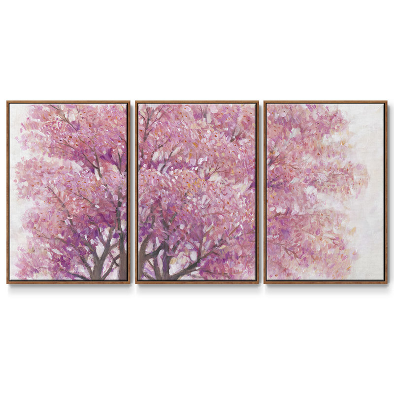 Cerisier rose I 3 pièces, H 40 po x l 78 po x P 2 po, Noyer