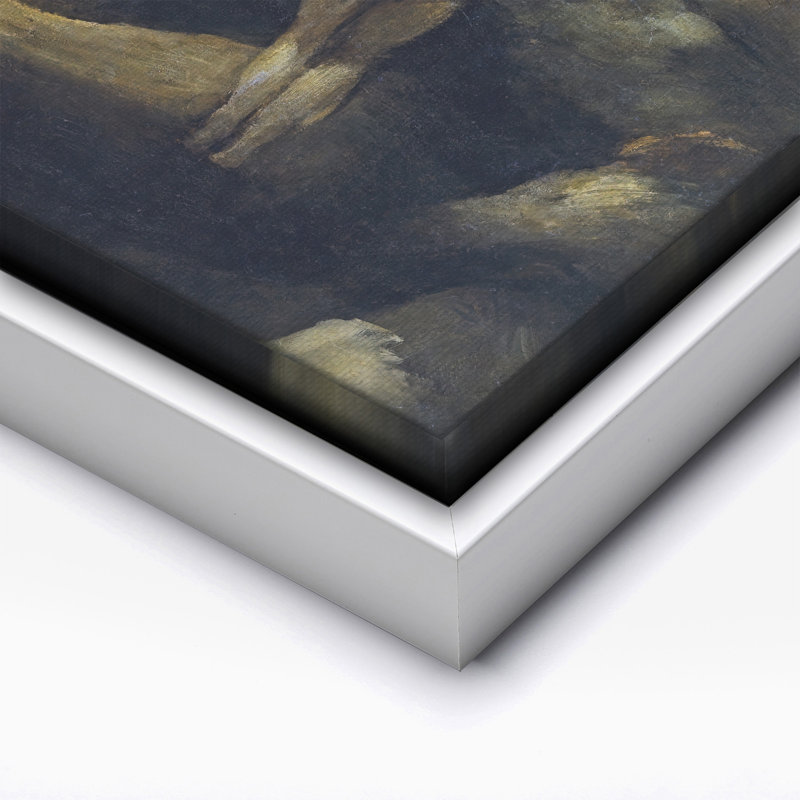 Francisco Goya - Saturne dévorant son fils, Canevas, H 24 po x l 32 po, Encadrement blanc