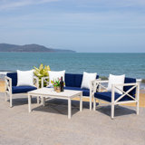 Mondovi 4 - Person Patio Conversation Sets with Cushions