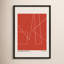 Geometric Abstraction In Red Print by Romina Gadler-1038554331-1038554319