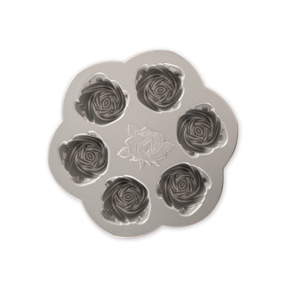 Nordic Ware Non-Stick Round Mini Rose Bud Cake Pan