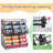 2 Pack Stackable Can Rack Organizer for Pantry Storage,Can Dispensers with 4 Adjustable Dividers