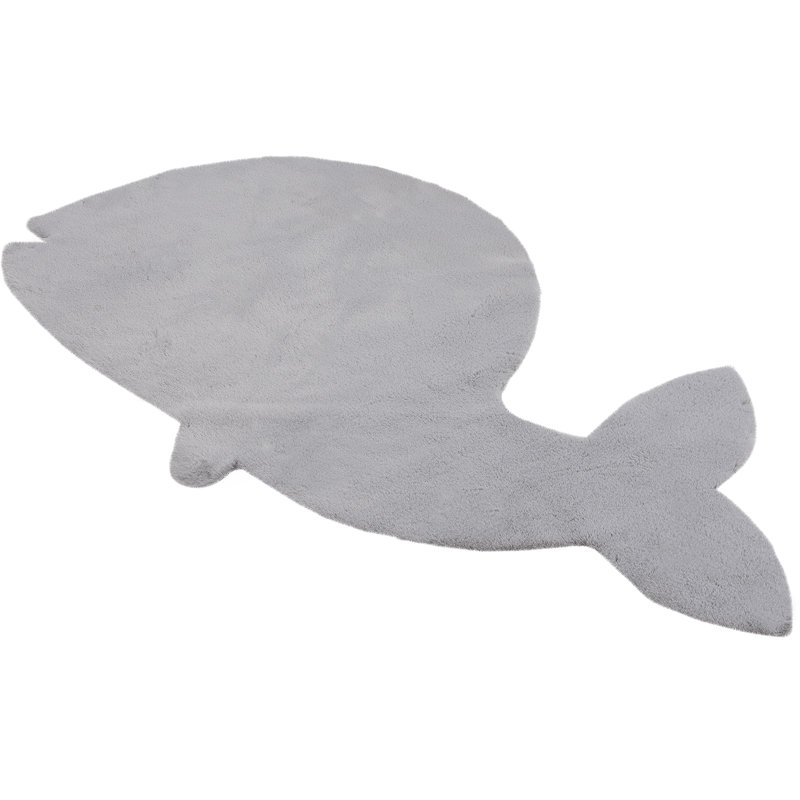 Luna Solid Colour Hand Tufted Area Rug, Novelty  114 x 66cm, Silver