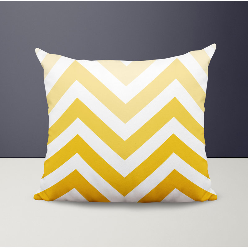 Housse et insert de coussin décoratif en polyester, L 19 po x H 19 po, Jaune