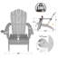 Ensembles de chaises Adirondack surdimensionnées en plastique-87536380