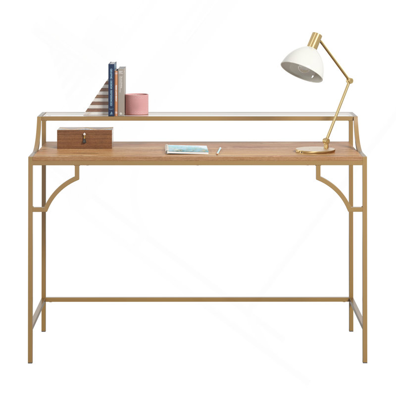 Bureau d'écriture, finition brune