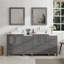  Ensemble de meuble-lavabo double 72 "avec miroir-23188987