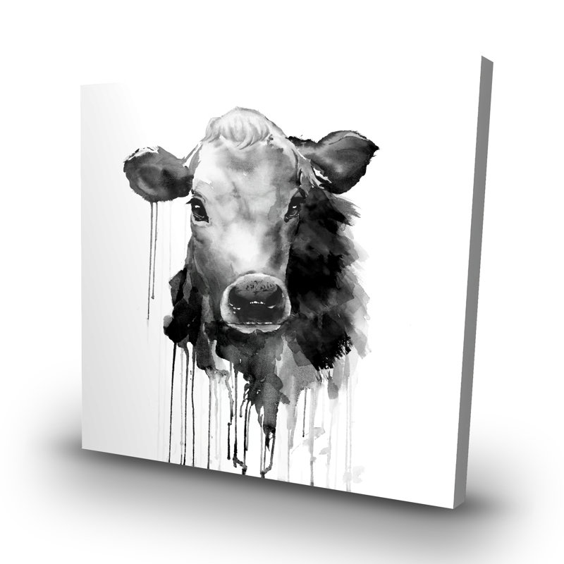 Jersey cow - 32"x32" art on canvas