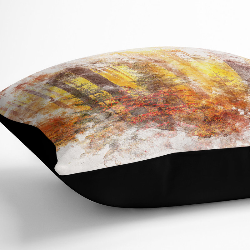 Square Throw Cushion, 55cm H x 55cm W x 20cm D, Black