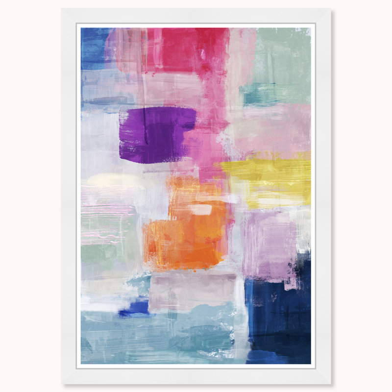 Écoulement coloré, Cadre blanc