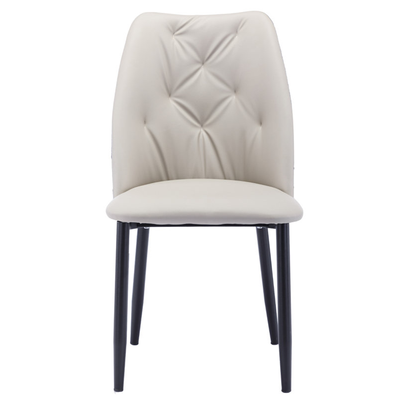 Counter Stool with Iron Frame, Beige