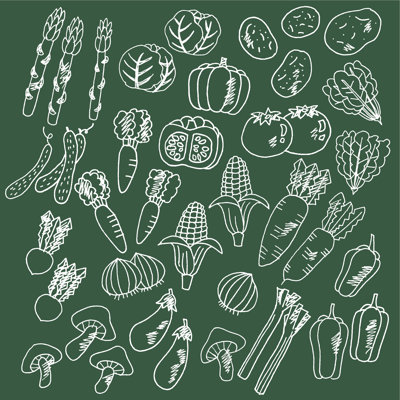 Illustration de légumes - Impression sur toile