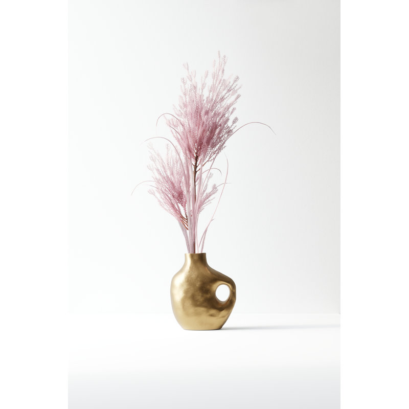 Vase Metal Aluminum Modern Abstract Sculptural Silhouette Decorative Accent Contemporary Geometric Artistic Organic Form Industrial Style Minimalist Statement Piece Handcrafted Finish.