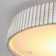 Rustic 18" Dstressed White Drum LED Flush Mount Ceiling Light