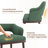 Modern Upholstered Dining Chair with Walnut Wood Legs-462437496-462437495
