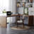 Walnut L-Shaped Solid Wood desk-108679192-108679195