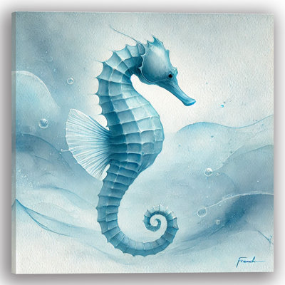 Mystic Seahorse Wrapped Canvas Wall Art