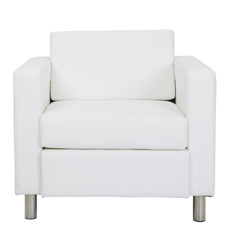 Chaise de réception l 32,5 po Procter, Neige