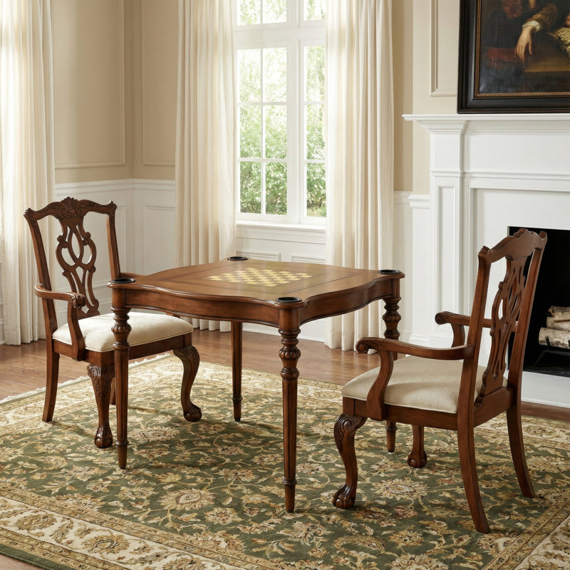 Annessa Lark Manor™ 32'' L Solid + Manufactured Wood Game Table