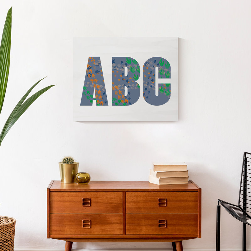 Art sur toile ABC, H 20 po x l 16 po x P 1,25 po