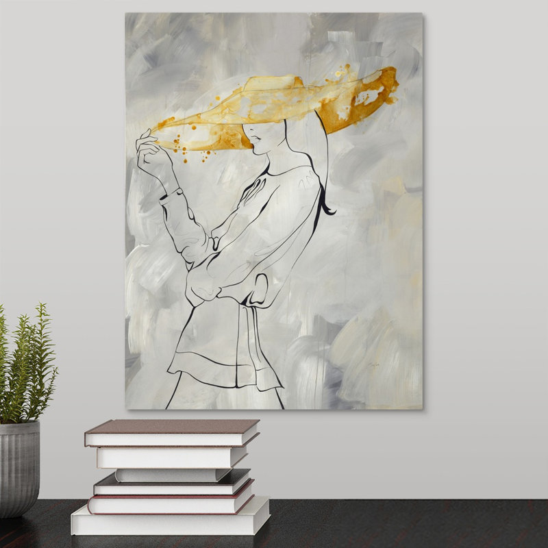 « new mode plate ii », peinture sur toile, H 16 po x l 12 po x p 1,25 po, Toile tendue