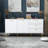 69” Wide 12 Pair 3 Drawers Accent Shoe Storage Cabinet