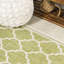 Tapis d'intérieur / extérieur vert / crème Trebol-1201514263