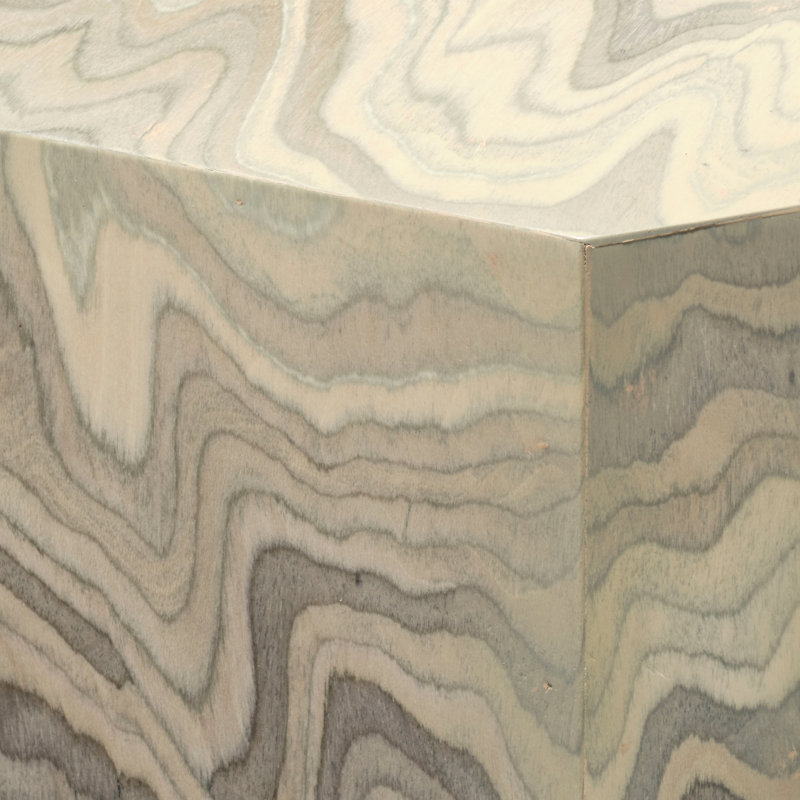 Vale Veneer Side Table, Sand Grey