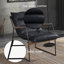Chaise d'appoint, fauteuil avec structure en métal