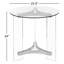 Table de bout en verre Bagnell