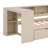 Twin Size Platform Bed With Shelves, Drawers, Charging Station And Upholstered Headboard-758859838-758859809