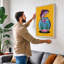 Fish in Flight Modern - Wrapped Canvas-1616011901-1616011902
