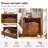 Arifah Transitional 28"W 2-Drawer Spindle-Style Solid Wood Columns End Table with Integrated Power Strip with USB Ports (Set of 2)-550859412
