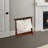 Heavy Duty 34" Extra Wide Luggage Rack With Zippered Laundry Bag- Walnut