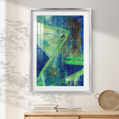 GeometricInCoolVIIPremiumGalleryWrappedCanvas-Framed Print