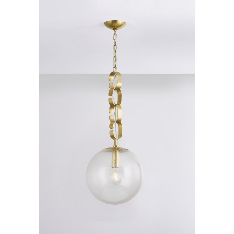 Luminaire suspendu 1 lumière Nessa, H 30 po x l 13 po x P 13 po